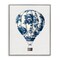 Stupell Industries Vintage Toile Hot Air Balloon Framed Giclee, design by Lettered and Lined